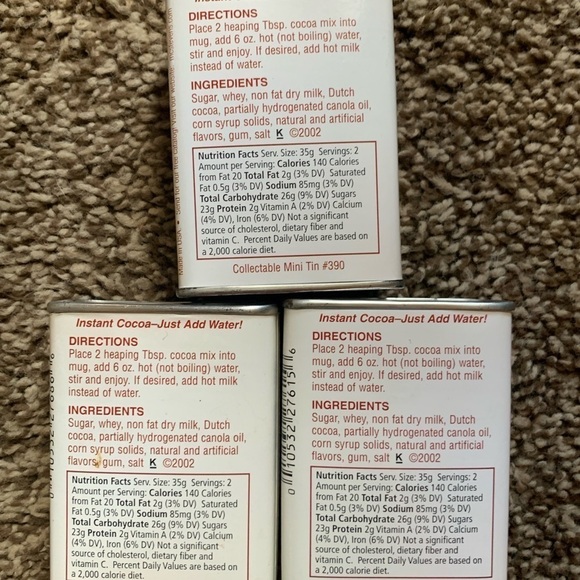 Collectible Mini Tin Raggedy Ann Set of 3 (Empty Cocoa Tins) - Picture 2 of 3